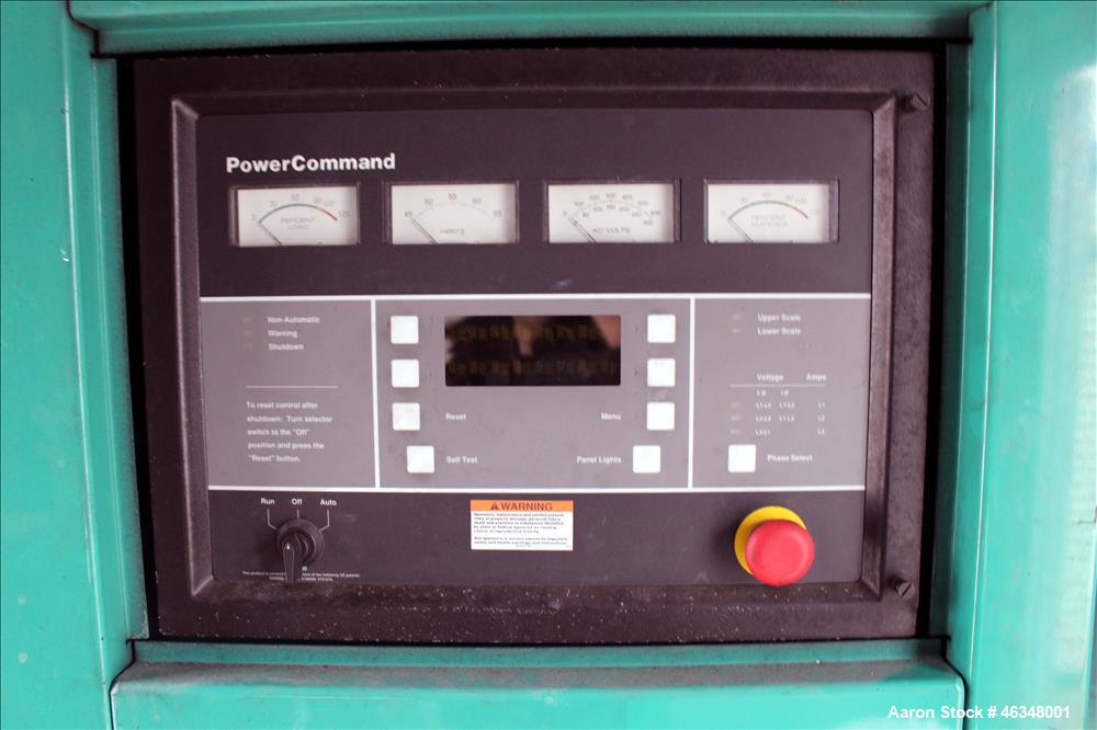 Used Cummins 600 kW diesel generator, model DFGB. Cummins VTA-28-G5 engine.