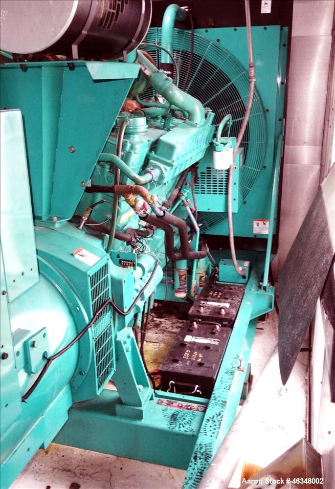 Used Cummins 600 kW diesel generator, model DFGB. Cummins VTA-28-G5 engine.