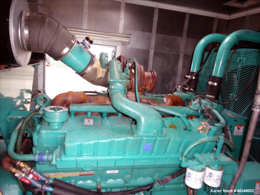 Used Cummins 600 kW diesel generator, model DFGB. Cummins VTA-28-G5 engine.