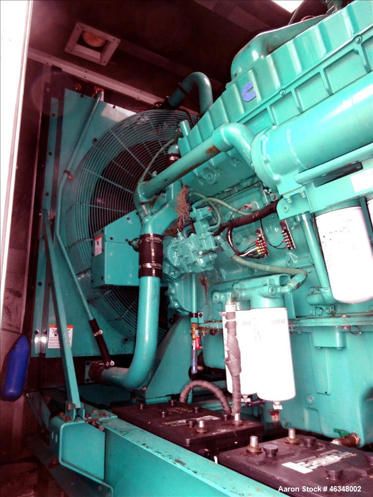 Used Cummins 600 kW diesel generator, model DFGB. Cummins VTA-28-G5 engine.