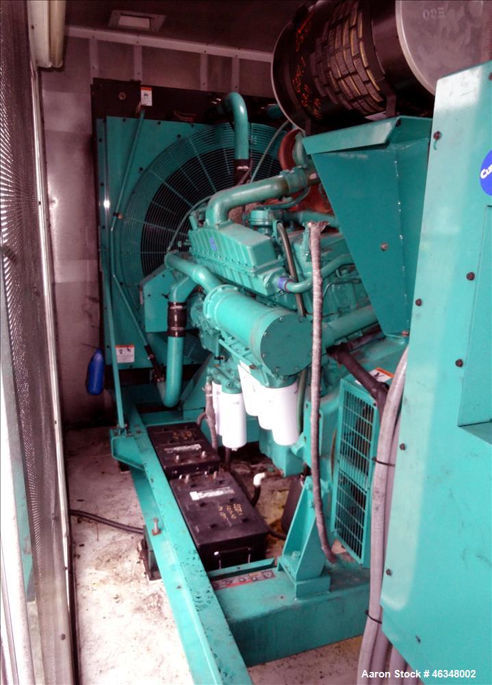 Used Cummins 600 kW diesel generator, model DFGB. Cummins VTA-28-G5 engine.