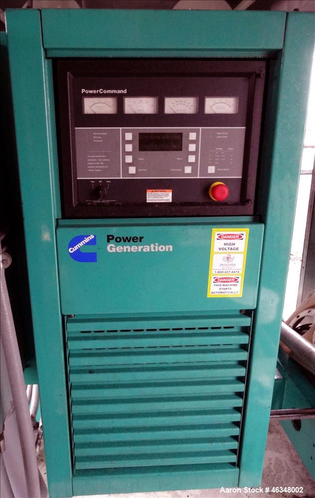Used Cummins 600 kW diesel generator, model DFGB. Cummins VTA-28-G5 engine.