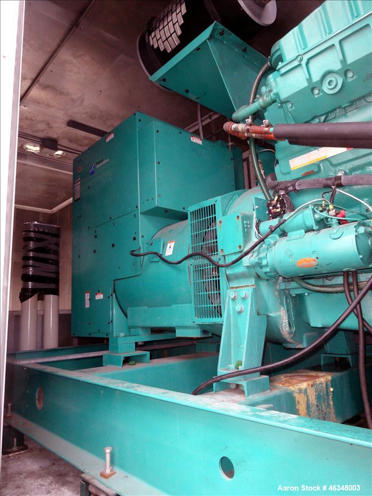Used Cummins 600 kW diesel generator, model DFGB. Cummins VTA-28-G5 engine.