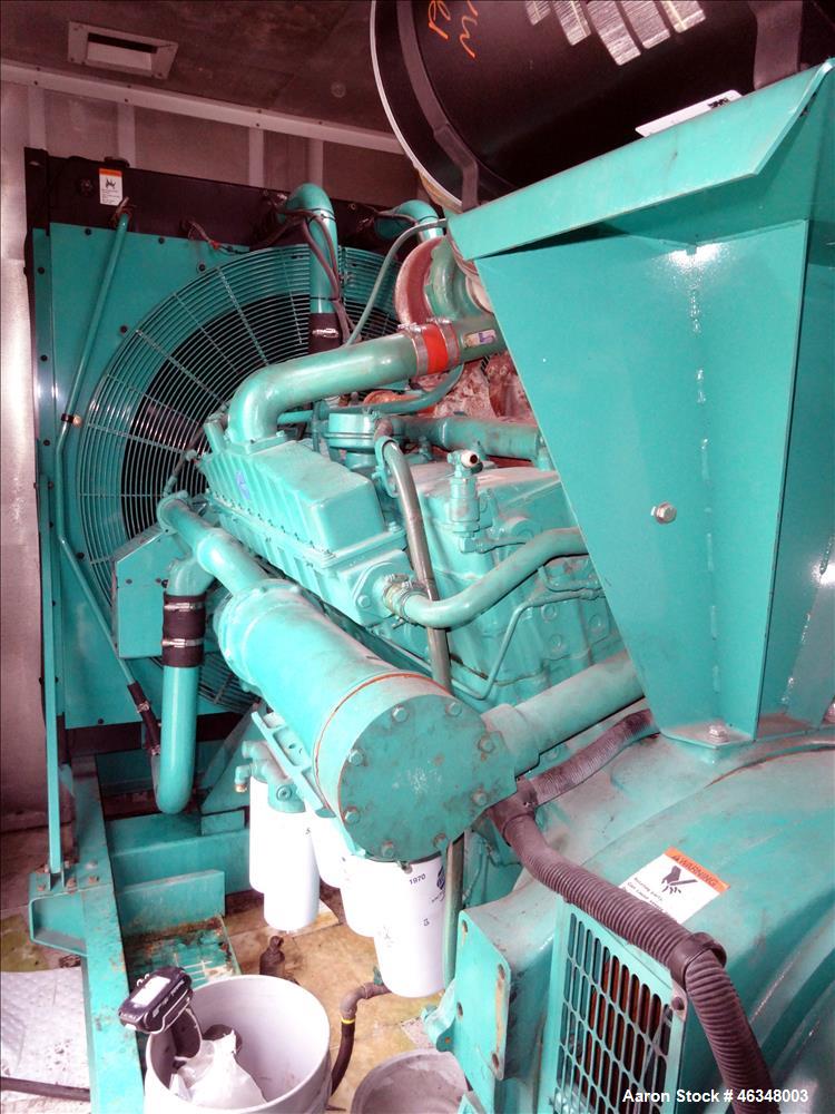 Used Cummins 600 kW diesel generator, model DFGB. Cummins VTA-28-G5 engine.
