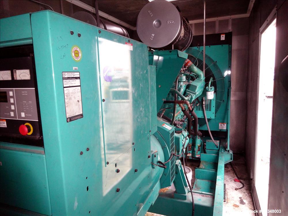 Used Cummins 600 kW diesel generator, model DFGB. Cummins VTA-28-G5 engine.