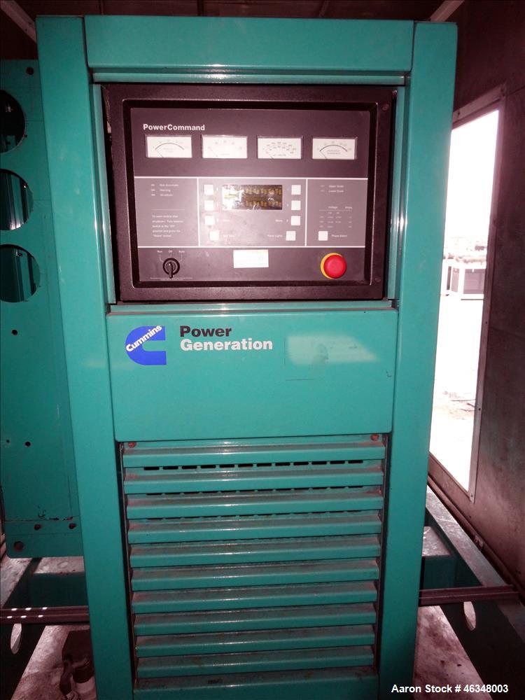 Used Cummins 600 kW diesel generator, model DFGB. Cummins VTA-28-G5 engine.