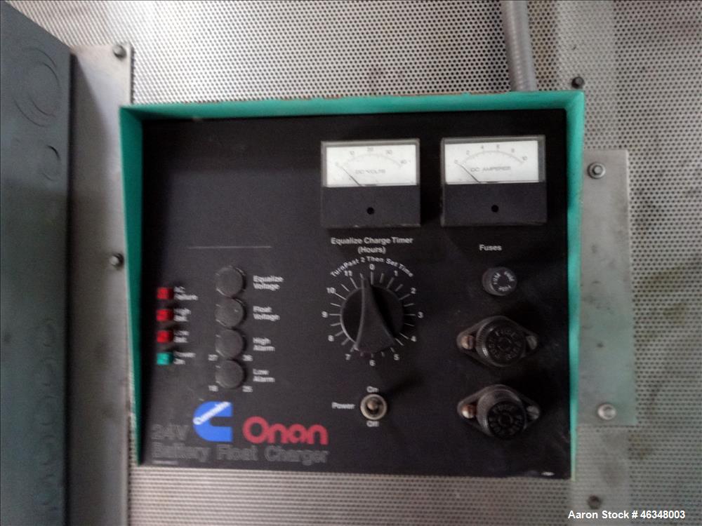 Used Cummins 600 kW diesel generator, model DFGB. Cummins VTA-28-G5 engine.
