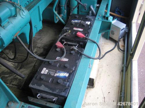 Used Cummins 600kW standby / 545kW prime diesel generator set. Cummins model DFGB SN-G030525963. Cummins model VTA-28-G5 turbocharged aftercooled engine rated 900 hp @ 1800 rpm. Serial #52959. 3/60/2...