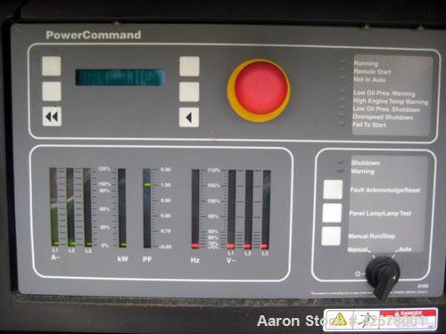 Used Cummins 600kW standby / 545kW prime diesel generator set. Cummins model DFGB SN-G030525963. Cummins model VTA-28-G5 turbocharged aftercooled engine rated 900 hp @ 1800 rpm. Serial #52959. 3/60/2...
