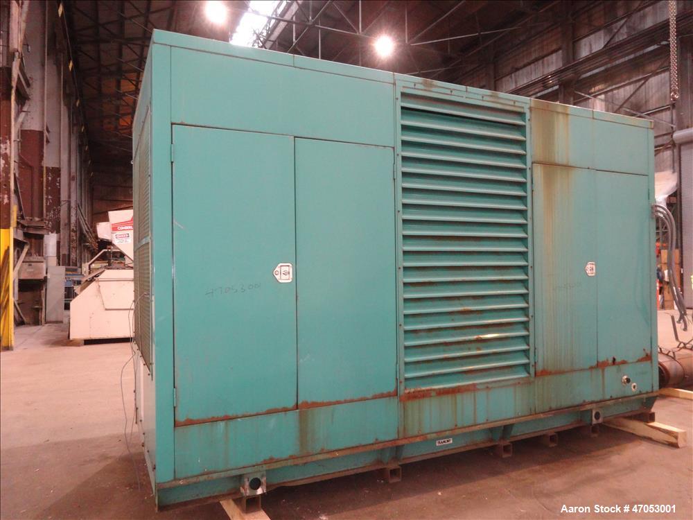 Used Cummins 600 kW diesel generator set model DFGB. Cummins VTA-28-G5 engine