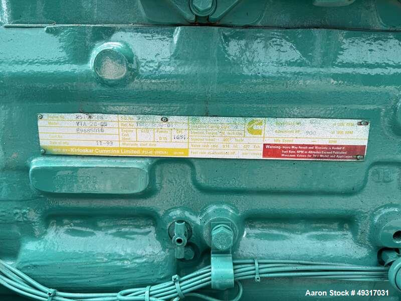 Used Cummins 600 kW Standby (545 kW prime) Diesel Generator - Model DFGB