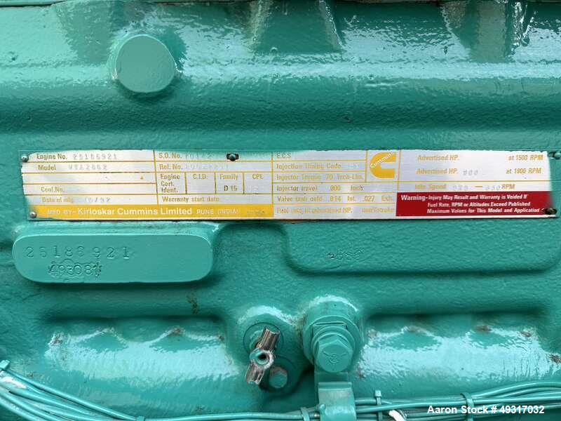 Used Cummins 600 kW Standby (545 kW prime) Diesel Generator Set - Model DFGB