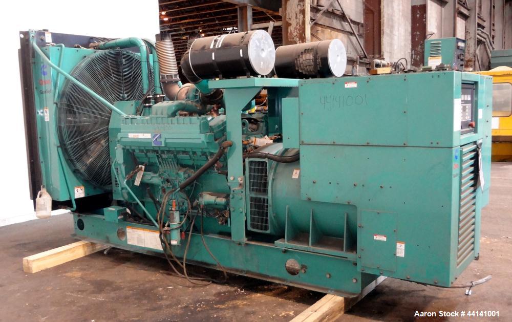 Used Cummins 750 kW Standby Diesel Generator Set, Cummins Model DFHA-4960791