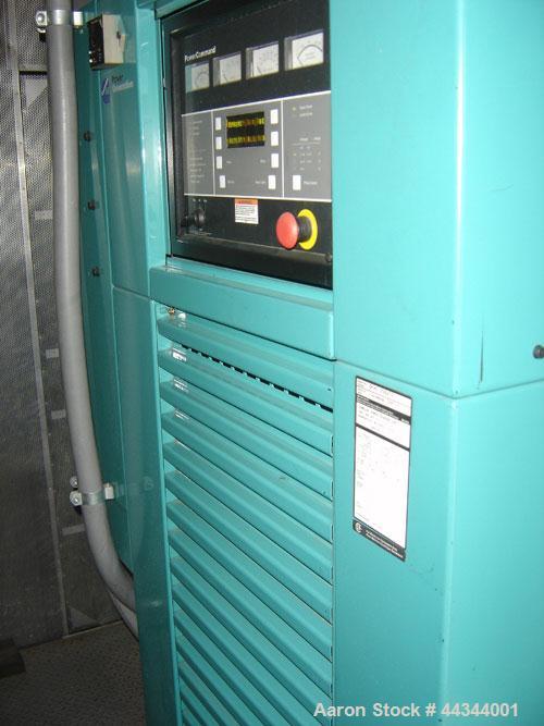 Used Cummins 900 kW standby diesel generator set, Model DFHC-5502751, SN-F020386092. Cummins QST30-G3 engine. 3/60/277/480V. Sound attenuated enclosure, 1500 gallon sub-base fuel tank. On board fire ...