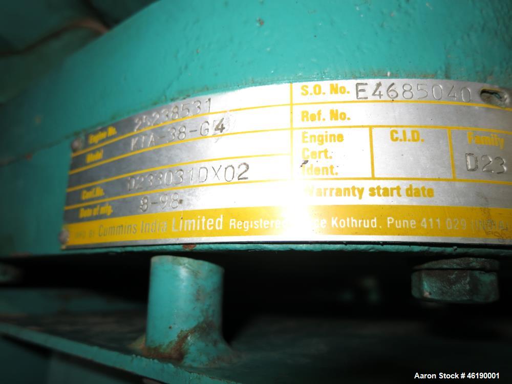 Used Cummins 1000 kW Standby (900 kW prime) Diesel Generator Set