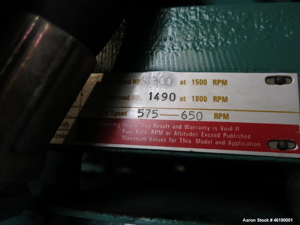 Used Cummins 1000 kW Standby (900 kW prime) Diesel Generator Set