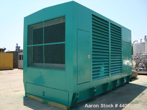 Unused- Cummins 1250 kW standby (1100 kW prime) diesel generator set. Cummins model DFLC-5586710, SN-A030459400. Cummins KTA50-G3 engine rated 1850 HP @ 1800 RPM, SN-33153192, emissions EPA tier 1 ce...