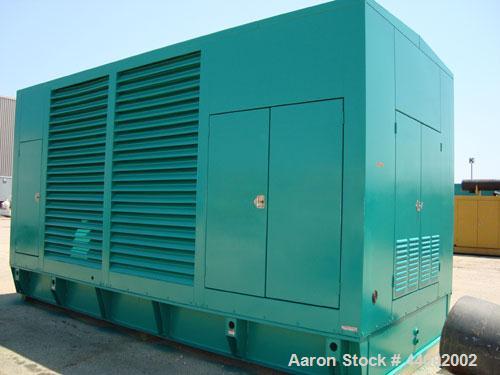 Unused- Cummins 1250 kW standby (1100 kW prime) diesel generator set. Cummins model DFLC-5586710, SN-A030459400. Cummins KTA50-G3 engine rated 1850 HP @ 1800 RPM, SN-33153192, emissions EPA tier 1 ce...