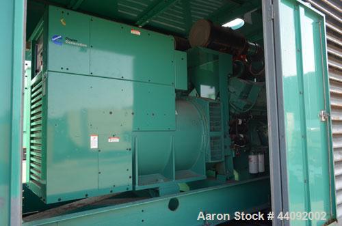 Unused- Cummins 1250 kW standby (1100 kW prime) diesel generator set. Cummins model DFLC-5586710, SN-A030459400. Cummins KTA50-G3 engine rated 1850 HP @ 1800 RPM, SN-33153192, emissions EPA tier 1 ce...