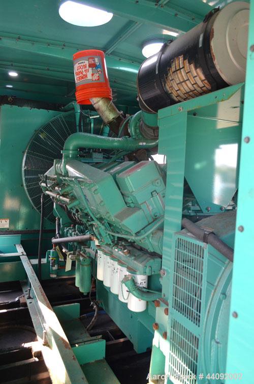 Unused- Cummins 1250 kW standby (1100 kW prime) diesel generator set. Cummins model DFLC-5586710, SN-A030459400. Cummins KTA50-G3 engine rated 1850 HP @ 1800 RPM, SN-33153192, emissions EPA tier 1 ce...