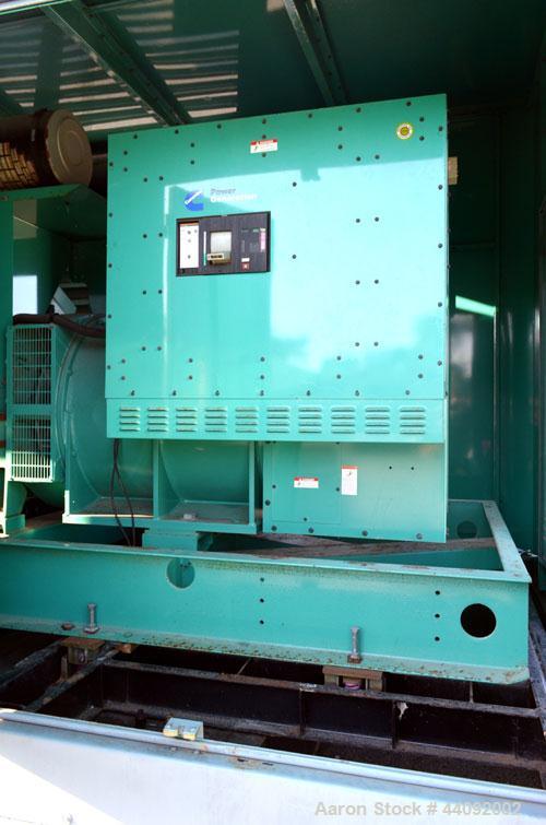 Unused- Cummins 1250 kW standby (1100 kW prime) diesel generator set. Cummins model DFLC-5586710, SN-A030459400. Cummins KTA50-G3 engine rated 1850 HP @ 1800 RPM, SN-33153192, emissions EPA tier 1 ce...