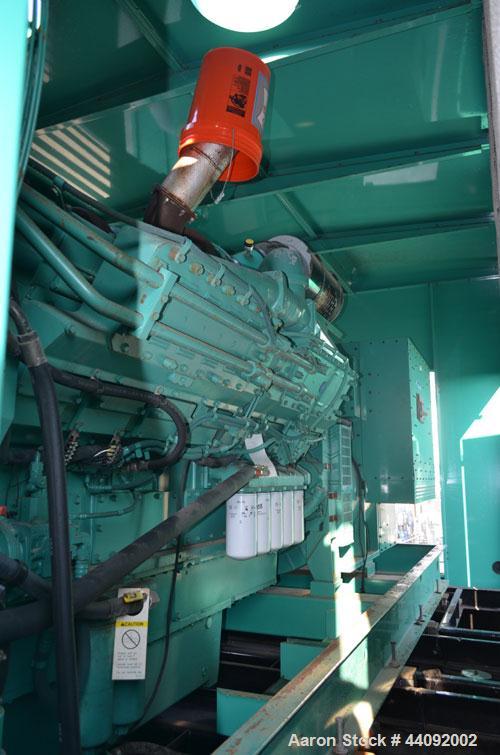Unused- Cummins 1250 kW standby (1100 kW prime) diesel generator set. Cummins model DFLC-5586710, SN-A030459400. Cummins KTA50-G3 engine rated 1850 HP @ 1800 RPM, SN-33153192, emissions EPA tier 1 ce...
