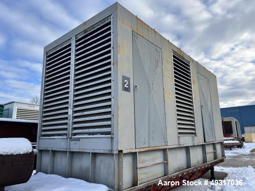 Cummins 1250 kW standby (1100 kW prime) portable trailered diesel generator set,