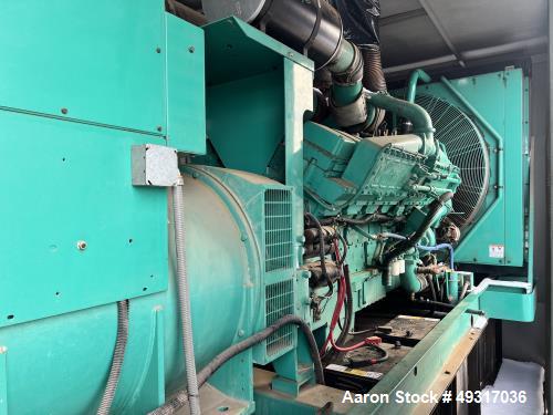 Cummins 1250 kW standby (1100 kW prime) portable trailered diesel generator set,