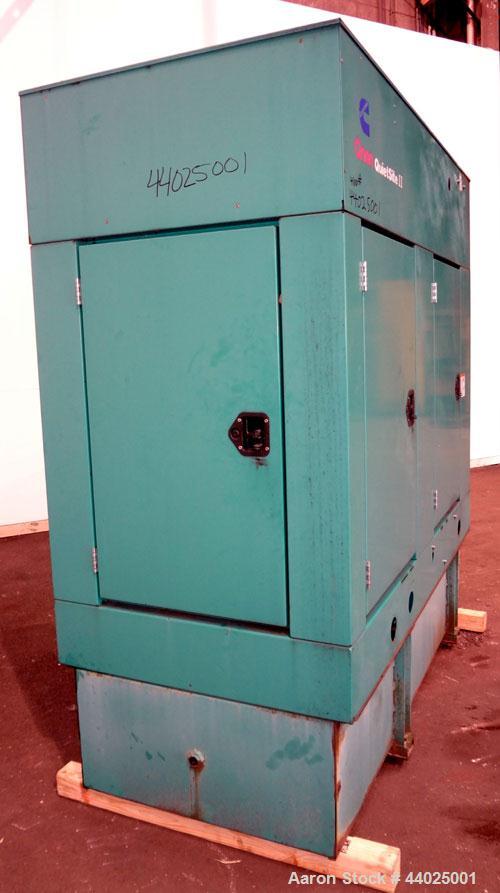 Used Cummins 60kW Standby (55kW Prime) Diesel Generator Set, Quietsite II DGCB-4489082, SN- J000161603. Cummins 4BT3.9 G-4 engine rated 102 hp @ 1800 RPM, SN-46028579. 3/60/120/208V. 12 lead reconnec...
