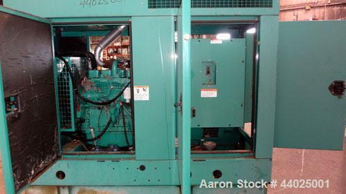 Used Cummins 60kW Standby (55kW Prime) Diesel Generator Set, Quietsite II DGCB-4489082, SN- J000161603. Cummins 4BT3.9 G-4 engine rated 102 hp @ 1800 RPM, SN-46028579. 3/60/120/208V. 12 lead reconnec...
