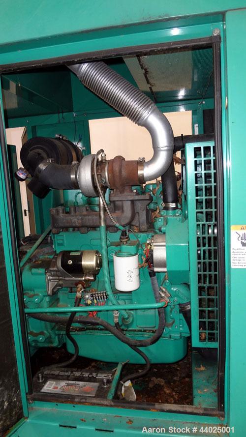 Used Cummins 60kW Standby (55kW Prime) Diesel Generator Set, Quietsite II DGCB-4489082, SN- J000161603. Cummins 4BT3.9 G-4 engine rated 102 hp @ 1800 RPM, SN-46028579. 3/60/120/208V. 12 lead reconnec...
