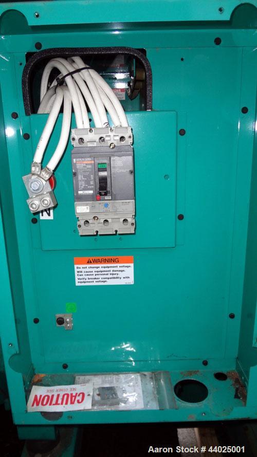 Used Cummins 60kW Standby (55kW Prime) Diesel Generator Set, Quietsite II DGCB-4489082, SN- J000161603. Cummins 4BT3.9 G-4 engine rated 102 hp @ 1800 RPM, SN-46028579. 3/60/120/208V. 12 lead reconnec...