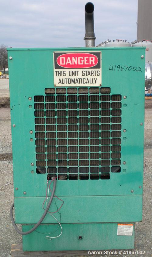 Used Cummins 60 kW Diesel Generator Set. Cummins set model DGCB-5563780, Serial#-F020386008, Spec # S. Cummins 4BT3.9-G4 engine rated 102HP @ 1800RPM. 3/60/277/480V currently set up for 240V, reconne...