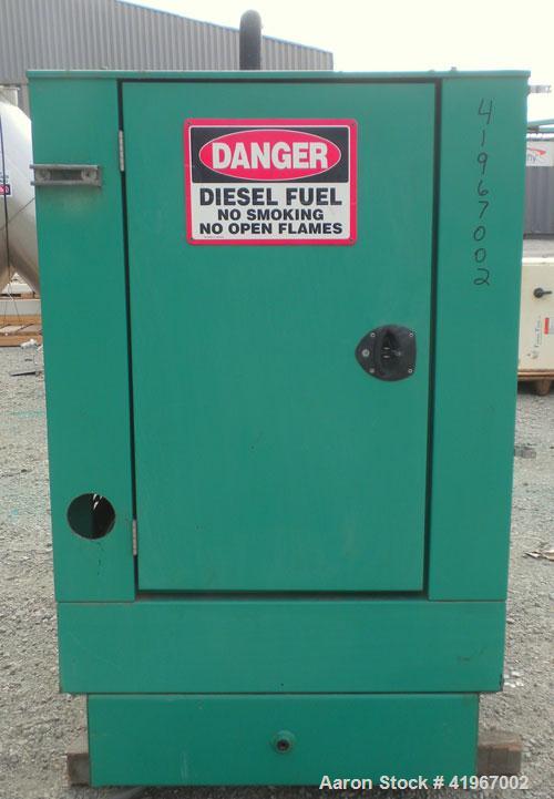 Used Cummins 60 kW Diesel Generator Set. Cummins set model DGCB-5563780, Serial#-F020386008, Spec # S. Cummins 4BT3.9-G4 engine rated 102HP @ 1800RPM. 3/60/277/480V currently set up for 240V, reconne...