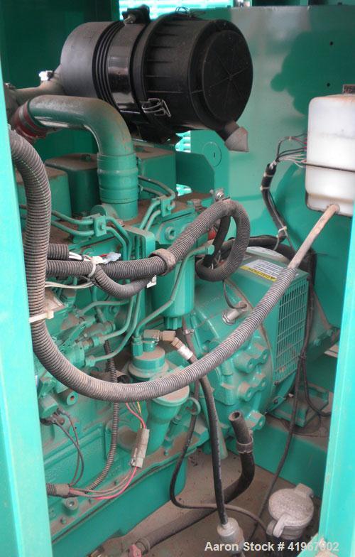 Used Cummins 60 kW Diesel Generator Set. Cummins set model DGCB-5563780, Serial#-F020386008, Spec # S. Cummins 4BT3.9-G4 engine rated 102HP @ 1800RPM. 3/60/277/480V currently set up for 240V, reconne...