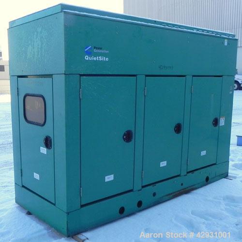 Used Cummins 80 KW Diesel Generator Set, Model DGDA-5756730 SN-C060904784. Cummins model 6BT5.9-G6 engine rated 170HP @ 1800 RPM, EPA Tier 2. 3/60/277/480 Volt, 12 Lead. Sound Attenuated Enclosure,Co...