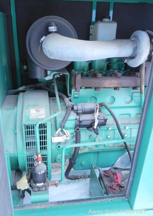 Used Cummins 80 KW Diesel Generator Set, Model DGDA-5756730 SN-C060904784. Cummins model 6BT5.9-G6 engine rated 170HP @ 1800 RPM, EPA Tier 2. 3/60/277/480 Volt, 12 Lead. Sound Attenuated Enclosure,Co...