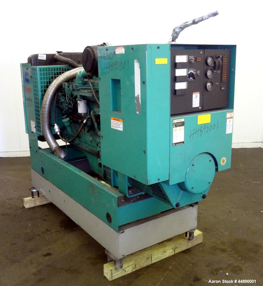 Used-Cummins 100 kW standby (90 kW prime)diesel generator set, model DGDB-4482030 SN-E000108643. Cummins 6TB5.9-G6 engine ra...