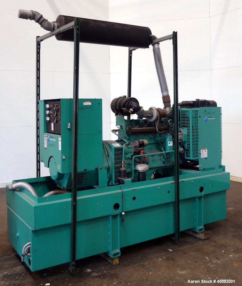 Used Cummins 100 kW Standby (90 kW Prime) Diesel Generator Set, Model DGDB-4965256, Serial #H010276770. Cummins 6BT5.9-G6 engine rated 170 HP @ 1800 RPM, SN-46136730. 3/60/208V 12 lead re-connectable...