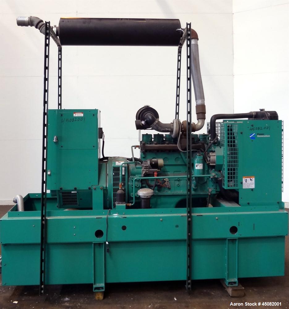 Used Cummins 100 kW Standby (90 kW Prime) Diesel Generator Set, Model DGDB-4965256, Serial #H010276770. Cummins 6BT5.9-G6 engine rated 170 HP @ 1800 RPM, SN-46136730. 3/60/208V 12 lead re-connectable...