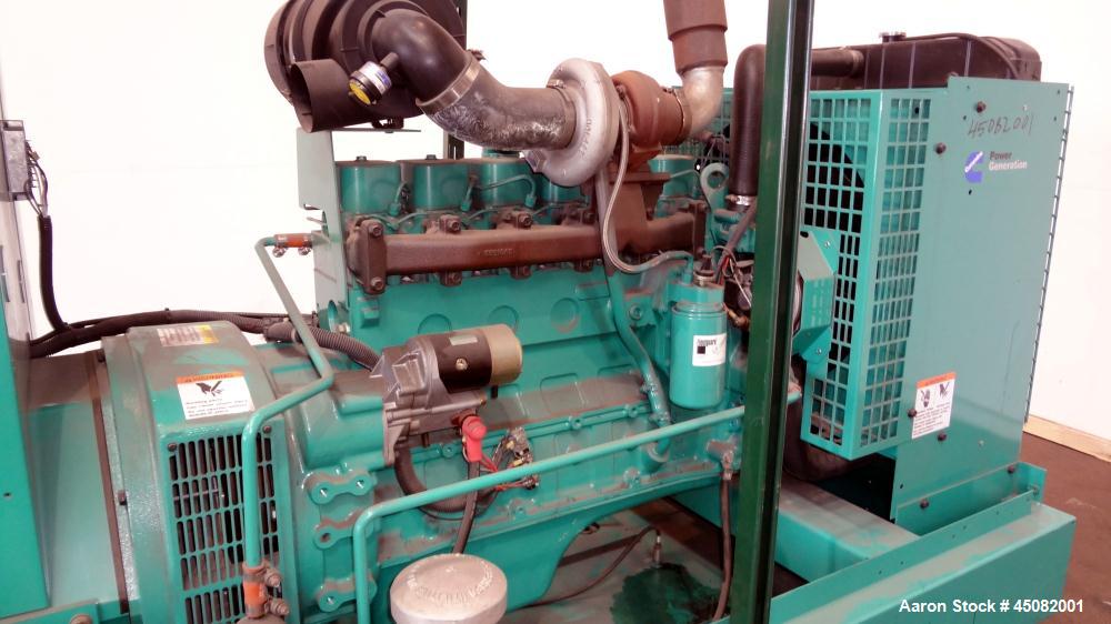Used Cummins 100 kW Standby (90 kW Prime) Diesel Generator Set, Model DGDB-4965256, Serial #H010276770. Cummins 6BT5.9-G6 engine rated 170 HP @ 1800 RPM, SN-46136730. 3/60/208V 12 lead re-connectable...