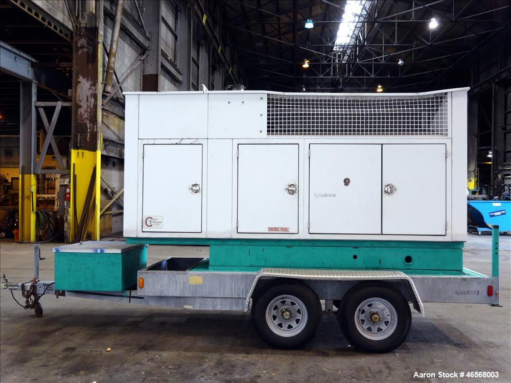 Used- Cummins Onan 125 kW Trailered Diesel Generator Model DGEA.