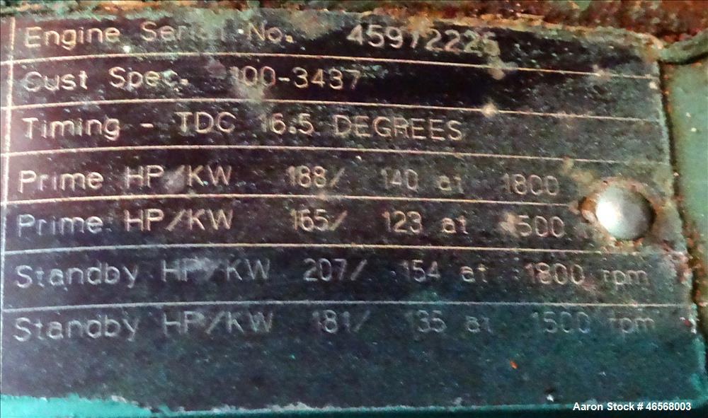 Used Cummins Onan 125 kW Trailered Diesel Generator Model DGEA.