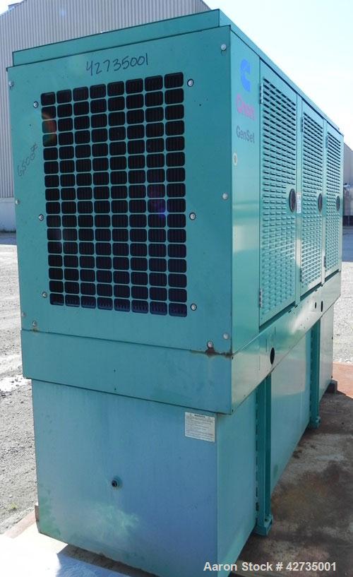Used Cummins / Onan 125 kW Diesel Generator Set, model DGEA-4964186, serial #H010271864. Cummins 6CT8.3-G-2 engine rated 207 hp @ 1800 rpm. 3/60/277-480V, (rated 83.8 kW as single phase). 1000 Amp an...