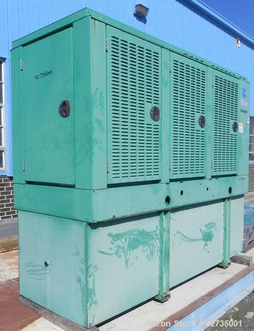 Used Cummins / Onan 125 kW Diesel Generator Set, model DGEA-4964186, serial #H010271864. Cummins 6CT8.3-G-2 engine rated 207 hp @ 1800 rpm. 3/60/277-480V, (rated 83.8 kW as single phase). 1000 Amp an...