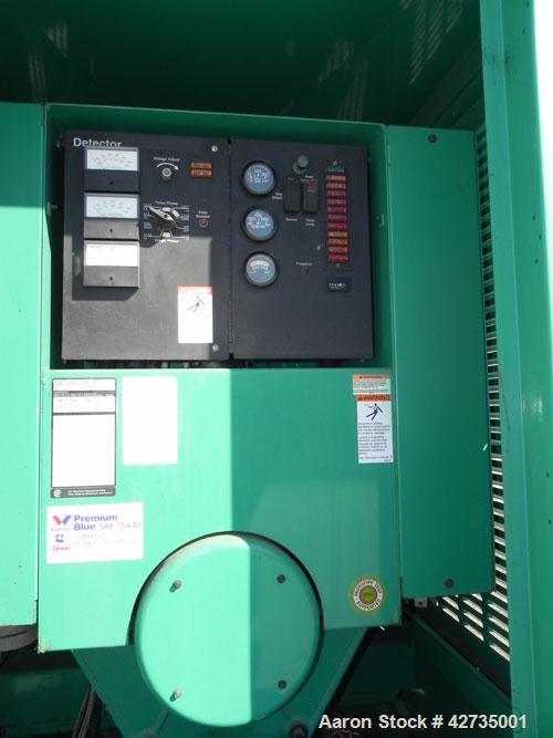 Used Cummins / Onan 125 kW Diesel Generator Set, model DGEA-4964186, serial #H010271864. Cummins 6CT8.3-G-2 engine rated 207 hp @ 1800 rpm. 3/60/277-480V, (rated 83.8 kW as single phase). 1000 Amp an...