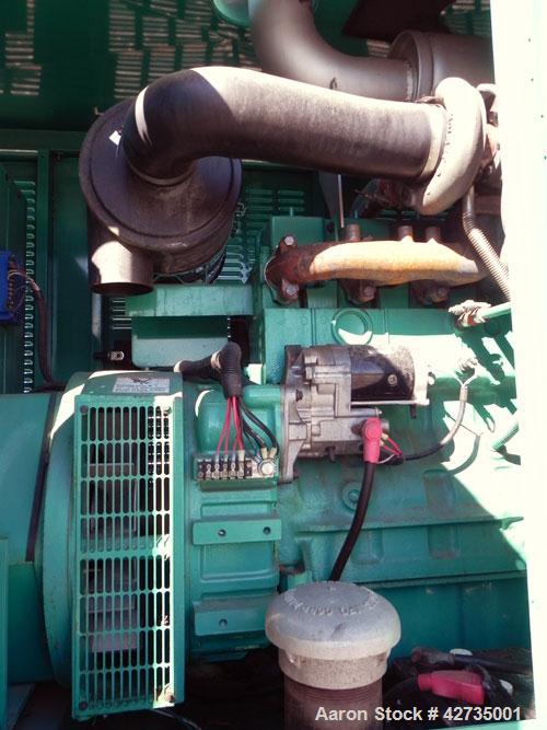 Used Cummins / Onan 125 kW Diesel Generator Set, model DGEA-4964186, serial #H010271864. Cummins 6CT8.3-G-2 engine rated 207 hp @ 1800 rpm. 3/60/277-480V, (rated 83.8 kW as single phase). 1000 Amp an...