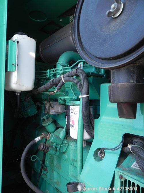 Used Cummins / Onan 125 kW Diesel Generator Set, model DGEA-4964186, serial #H010271864. Cummins 6CT8.3-G-2 engine rated 207 hp @ 1800 rpm. 3/60/277-480V, (rated 83.8 kW as single phase). 1000 Amp an...