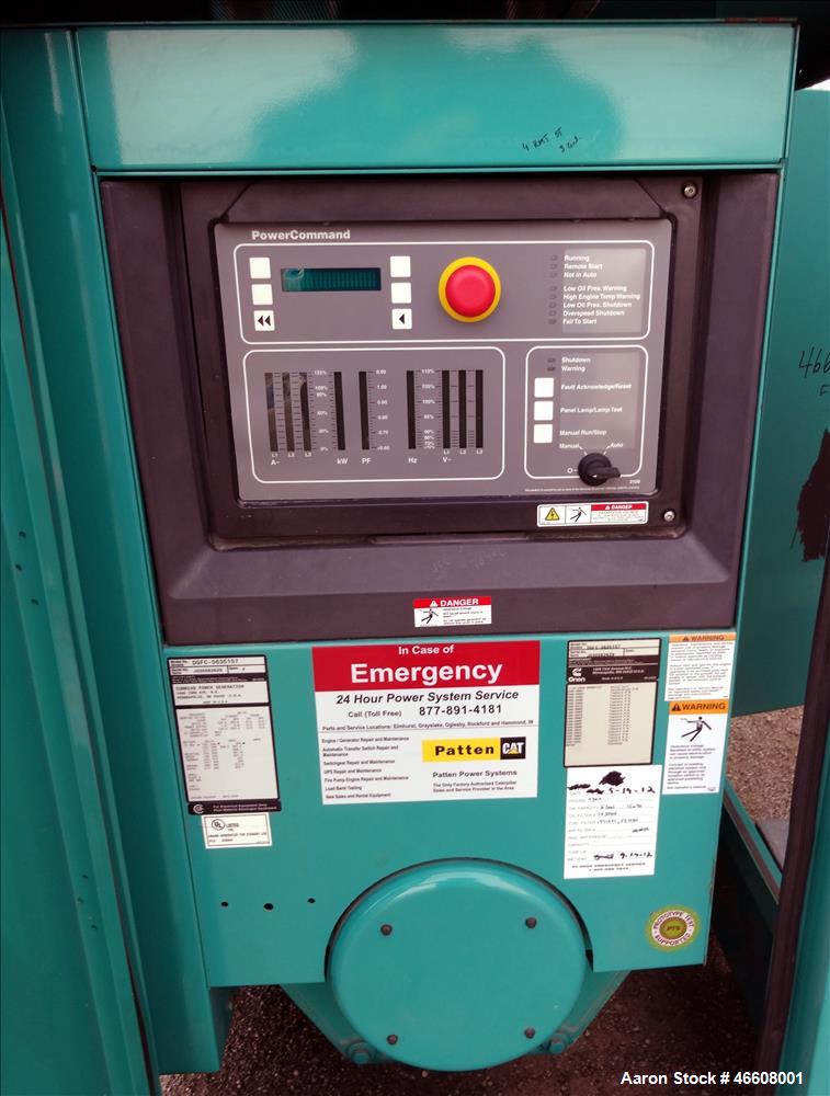 Used Cummins 200 kW diesel generator  model DGFC. Cummins 6CTAA8.3-G2 engine