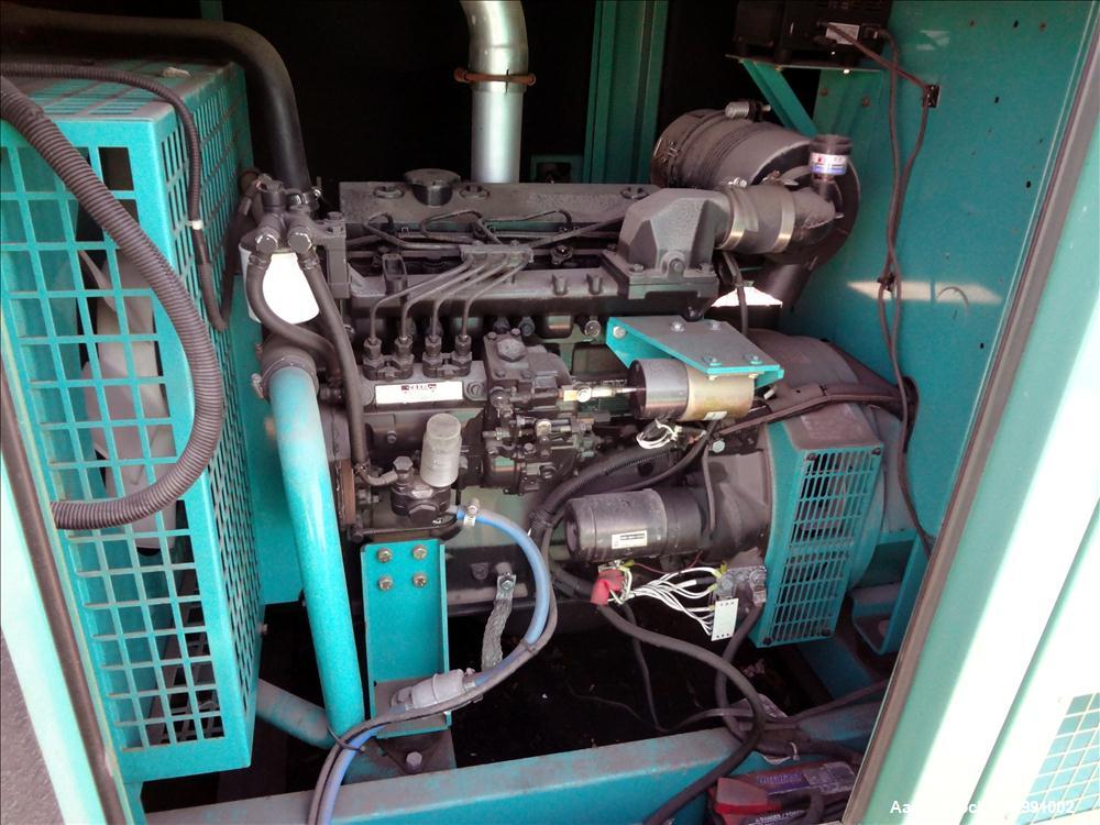 Used Cummins 35 kW diesel generator model DGGD. Cummins 4B3.3-G1 engine.
